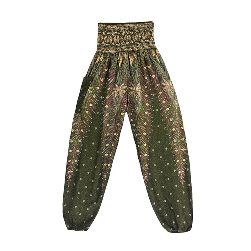 Pantaloni Boho Donna in Rayon – Comodi, Leggeri, Perfetti per Yoga e Relax