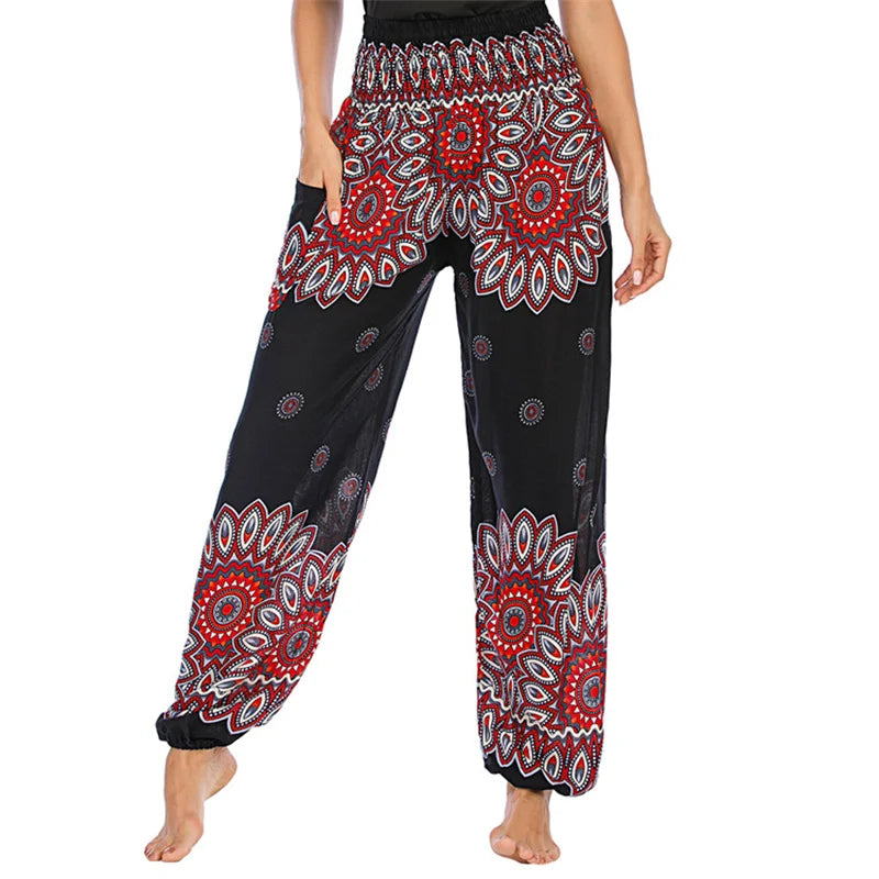 Pantaloni Boho Donna in Rayon – Comodi, Leggeri, Perfetti per Yoga e Relax