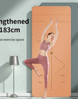 Tappetino Yoga TPE Antiscivolo con Sistema di Allineamento – 6mm – Leggero, Ecologico e Perfetto per Iniziare