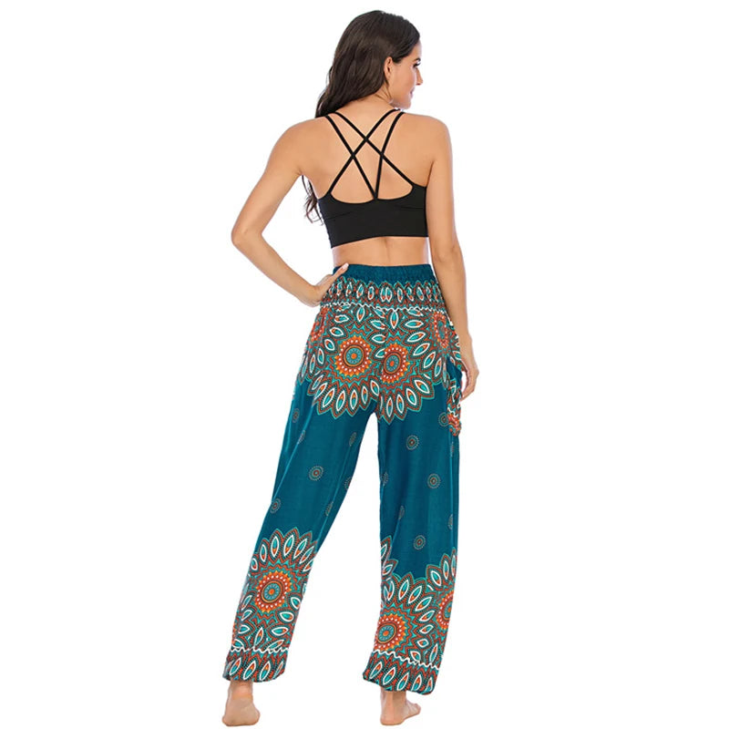 Pantaloni Boho Donna in Rayon – Comodi, Leggeri, Perfetti per Yoga e Relax
