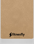 Il tappeto Fitnexfly da vicino con focus sul logo  Fitnexfly
